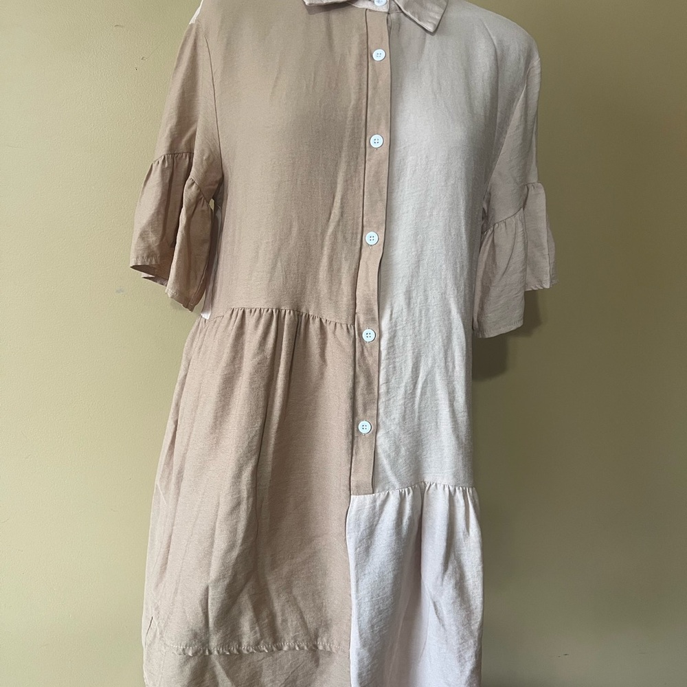 SHEIN Cream Textured Fabric